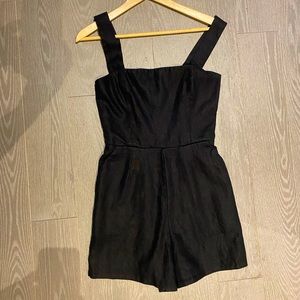 Reformation short linen jumpsuit